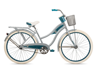 Deluxe Beach Cruiser, 26-Inch, Silver