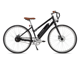 700c women's Montview electric bike in Matte Black