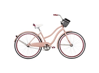26-inch Huffy Capitol Womens Beach Cruiser Bike in pink