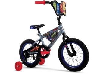 14-inch Marvel Avengers single-speed steel Bike in grey